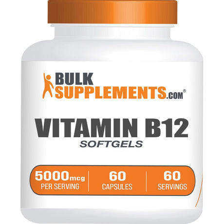 Bulksupplements.Com Vitamin B12 Softgels, 5000Mcg - Vitamin B12 Supplements (60 Softgels)