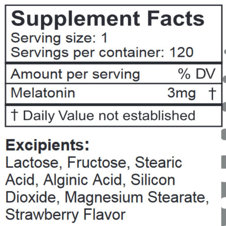 Lifelink'S Monorest (Melatonin) | 3 Mg X 120 Sublingual Tablets | Antioxidant, Immunity, Thyroid Function, Heart Health, Blood Pressure | Gluten Free & Non-Gmo | Made in the USA