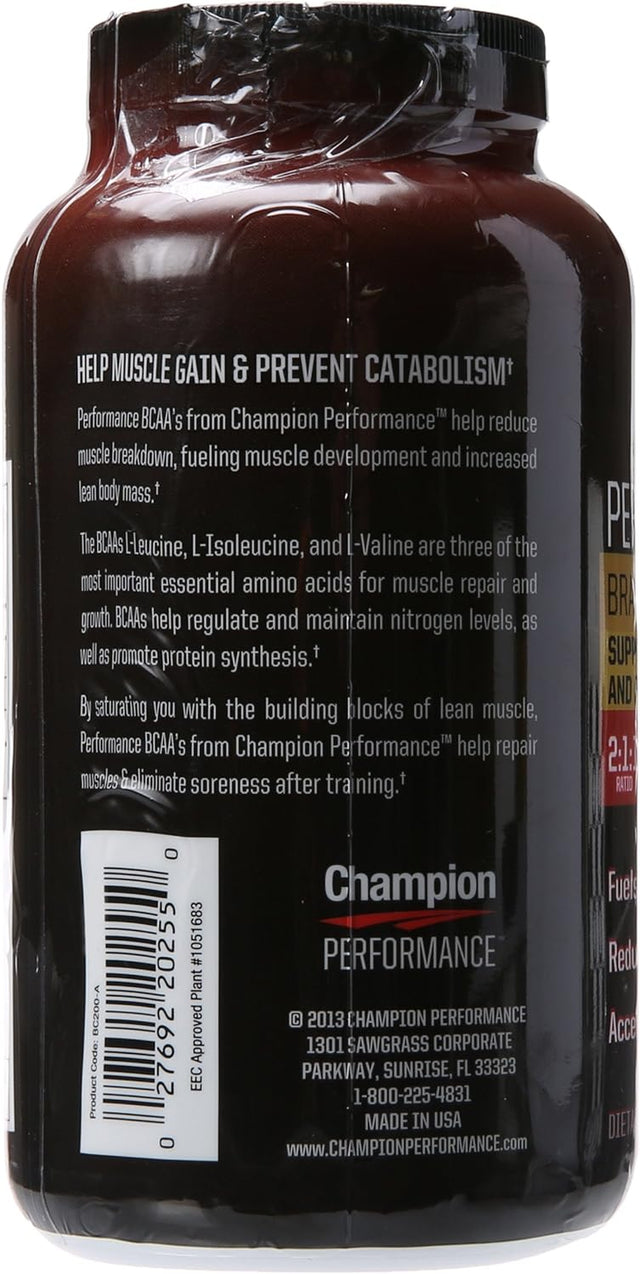 Champion Performance, Performance Bcaas, 200 Capsules