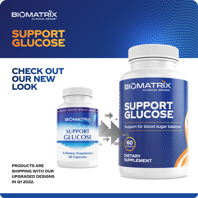 Biomatrix Blood Sugar Stabilizer - Vanadyl Sulfate Chromium Cinnamon - Support Glucose, 60 Caps