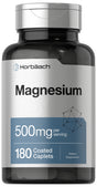 Magnesium Oxide 500Mg | 180 Caplets | Vegetarian Formula | by Horbaach