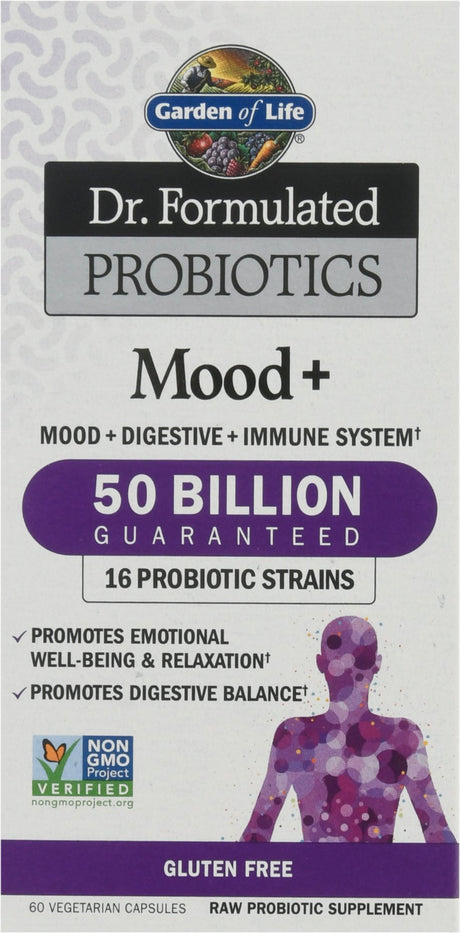 Garden of Life - Dr. Formulated Probiotics Mood+ - 60 Vegetarian Capsules