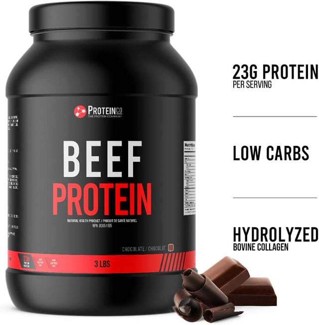 Beef Protein | Swiss Hydrolyzed Collagen | 23G of Protein | 3 Lbs | Chocolate Flavor