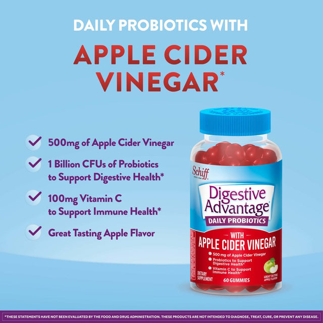 Digestive Advantage Probiotic Gummy with Apple Cider Vinegar 60 Ct.