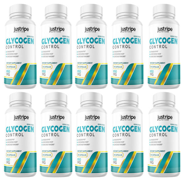 10 Pack Glycogen Control Blood Capsules Blood Sugar Control - 60 Capsules