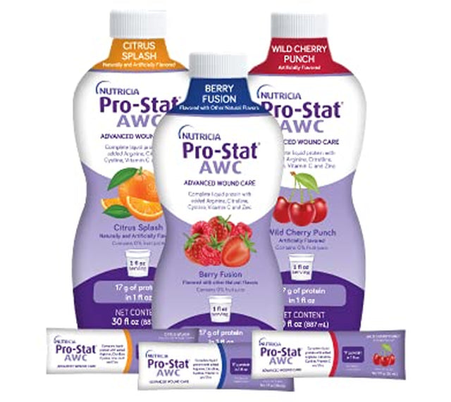 Pro-Stat Advanced Wound Care (AWC), Concentrated Liquid Protein Medical Food - Citrus Splash Punch Flavor, 30 Fl Oz Bottle