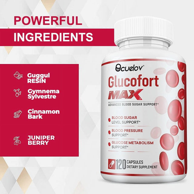 Bcuelov - Promotes Blood Flow and Heart Health, Balances Blood Sugar, Blood Pressure Levels, Boosts Metabolism, Glucose Health