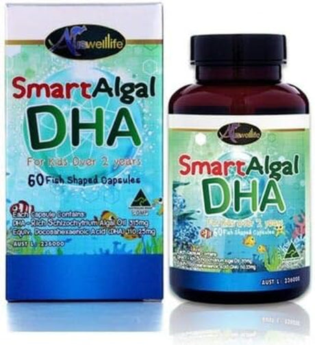 Vitamin Brain Auswelllife Smart Algal DHA Strengthens Nervous System 60 Capsules