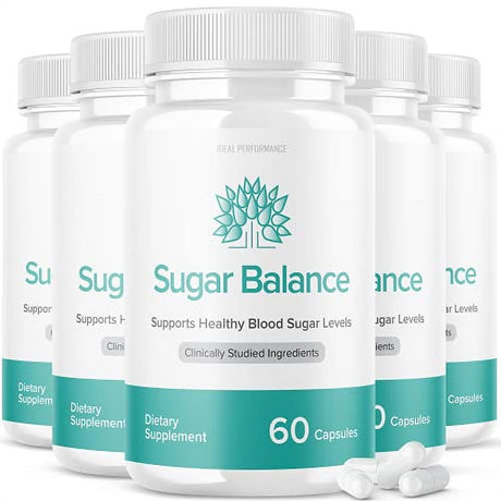 Sugar Balance Pills Supplement for Sugarbalance Supports Healthy Blood Sugar Levels (5 Pack - 300 Capsules)
