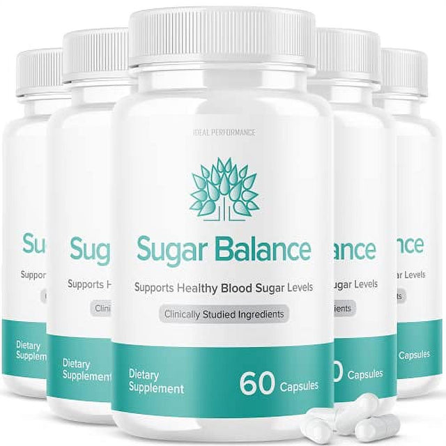 Sugar Balance Pills Supplement for Sugarbalance Supports Healthy Blood Sugar Levels (5 Pack - 300 Capsules)