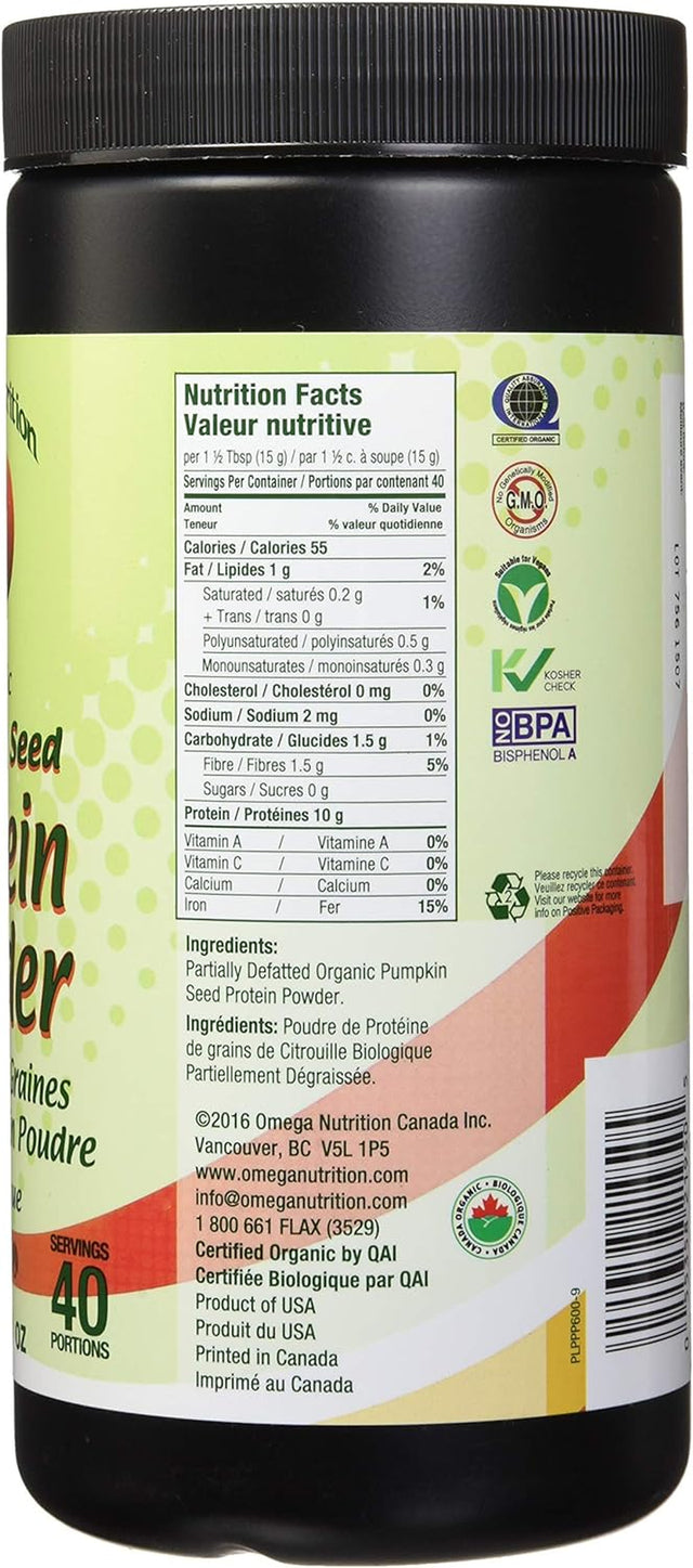 Omega Nutrition Pumpkin Seed Protein Powder, 26.50-Ounce