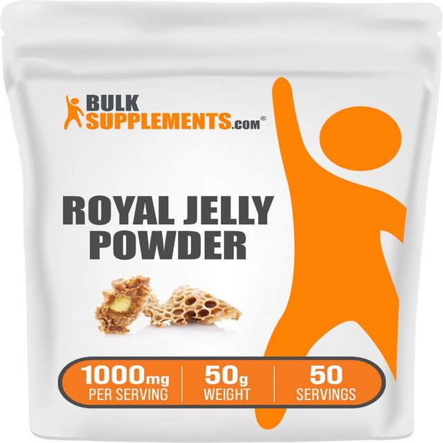 Bulksupplements.Com Royal Jelly Powder, 1000Mg - Brain & Immune Support Supplement (50G - 50 Servings)