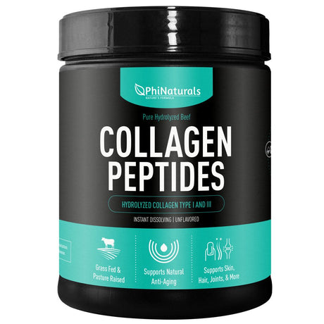 Hydrolyzed Collagen Peptides Protein Powder - Bovine Collagen Supplements - Grass-Fed Beef - Non-Gmo Keto & Paleo Friendly - Anti-Aging Proteins - Made in the USA [Unflavored]