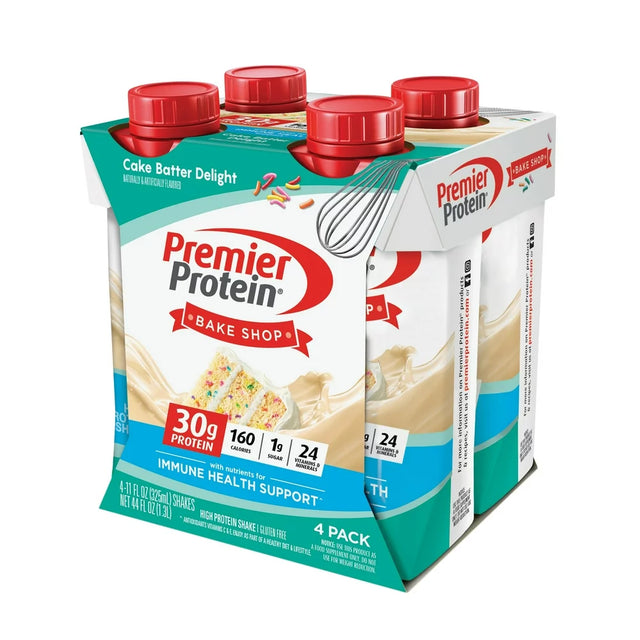 Premier Protein Shake, Cake Batter Delight, 30G Protein, 11 Fl Oz, 4 Ct