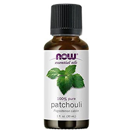 NOW Essential Oils, Patchouli Oil, Earthy Aromatherapy Scent, Steam Distilled, 100% Pure, Vegan, Child Resistant Cap, 1-Ounce