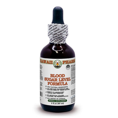 Blood Sugar Level Formula ALCOHOL-FREE Liquid Extract Glycerite. Expertly Extracted by Trusted Hawaiipharm Brand. Absolutely Natural. Proudly Made in the USA. Glycerite 2 Fl.Oz