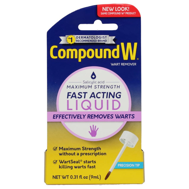 Compound W Maximum Strength Fast Acting Liquid Wart Remover, 0.31 Fl Oz