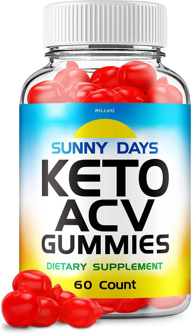 Sunny Days Keto ACV Gummies Sunny Days Advanced Formula Apple Cider Vinegar Keto Gummies Dietary Support Supplement 60 Gummies