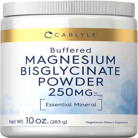 Magnesium Bisglycinate Powder | 250Mg | 10 Oz | Vegetarian | by Carlyle