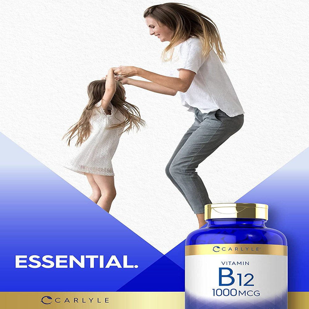 Vitamin B12 1000Mcg | 400 Tablets | Vegetarian Formula | By Carlyle ...