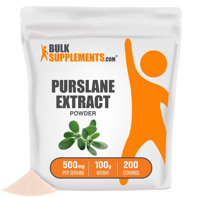 Bulksupplements.Com Portulaca Oleracea Powder, 500Mg - Heart, Skin & Vision Support (100G - 200 Servings)