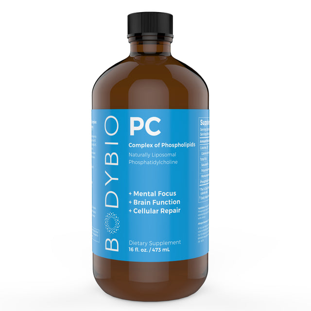 Bodybio - PC Brain Supplement 16 Fl. Oz. Phosphatidylcholine