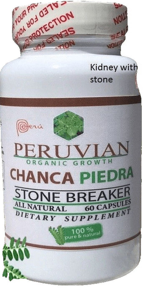 CHANCA PIEDRA 1000Mg Organic Liver Kidney Stones Breaker - 60 Capsules