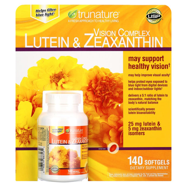 Trunature Vision Complex Lutein & Zeaxanthin, 140 Softgels