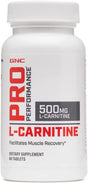 GNC Pro Performance L-Carnitine, 60 Tablets, Supports Muscle Recovery