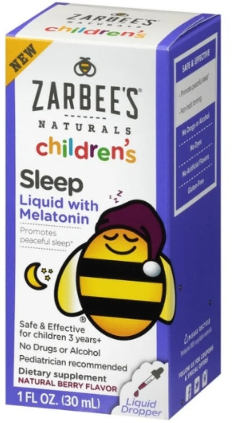 6 Pack - Zarbee'S Naturals Children'S Sleep Liquid with Melatonin, 1.1 Oz