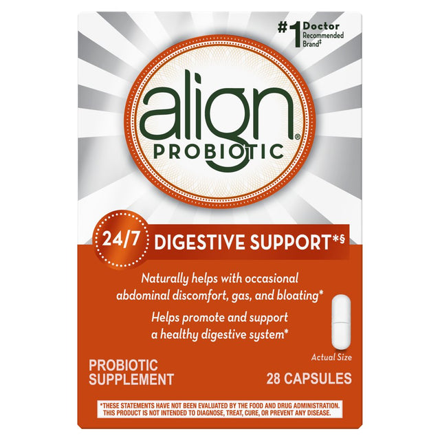 Align Probiotic Capsules, Men and Women'S Daily Probiotic Supplement for Digestive Health, 28 Ct