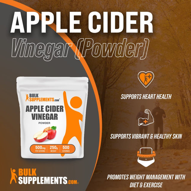 Bulksupplements.Com Apple Cider Vinegar Powder, 500Mg - Supports Heart Health (250G - 250 Servings)