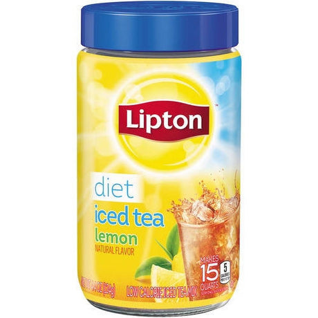 Lipton Diet Iced Tea Mix Black Tea, Caffeinated, Makes 15 Quarts