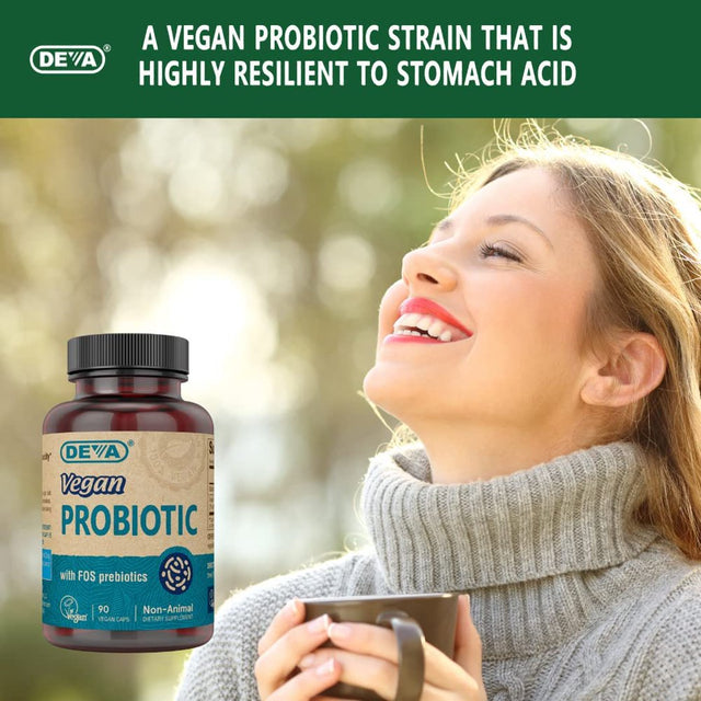 Deva Vegan Probiotic with Prebiotic 90 Vcap