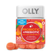 OLLY Probiotic + Prebiotic Gummy, Digestive Support and Gut Health, 500 Million Cfus, Fiber, Adult Chewable Supplement for Men and Women, Peach, 30 Day Supply - 30 Count