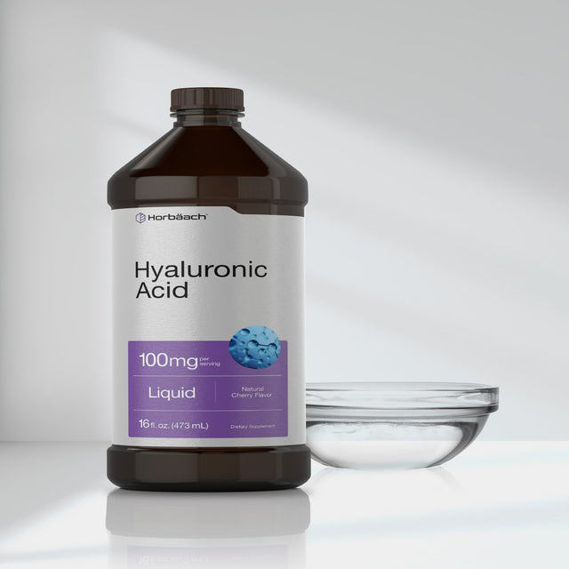 Liquid Hyaluronic Acid Supplement | 100 Mg | 16 Oz | Mixed Berry Flavor | by Horbaach