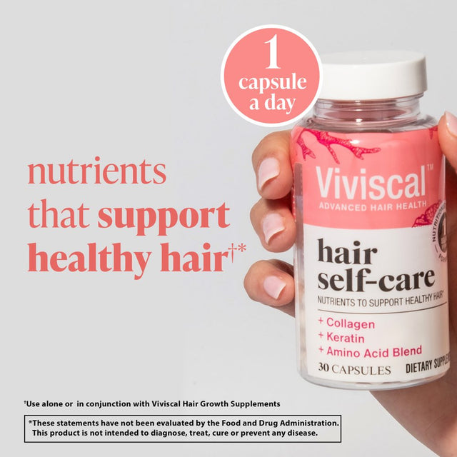 Viviscal Hair Self-Care Supplement, Blend of Nutrients to Support Healthy Hair, Fortify Hair'S Natural Beauty and Support Keratin Formation, Hair Vitamins, 30Ct – 1 Month Supply