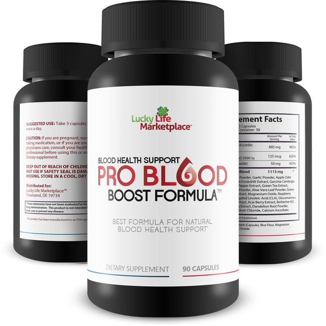 Blood Health Support Pro Blood Boost Formula - Blood Health Support Supplement - Our Best Formula for Natural Blood Health Support - Berberine, Cinnamon, Zinc - Promote Improved Blood Flow Naturally