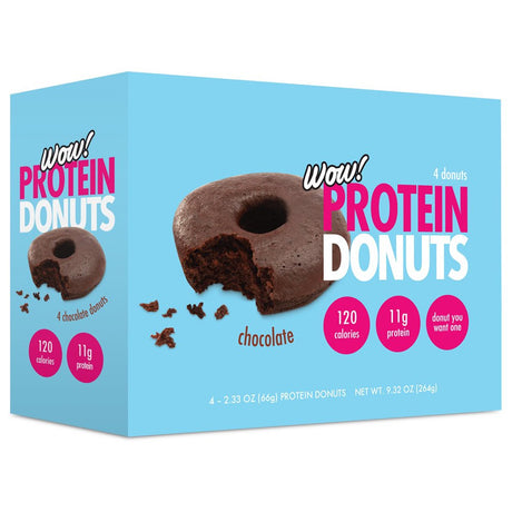 Wow Protein Donuts, 11 Grams of Protein, Chocolate, 4 Pk