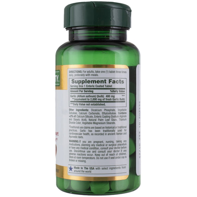 Nature'S Bounty Garlic 2000Mg, Tablets 120 Ea (Pack of 3)