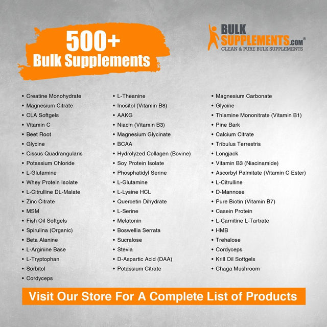 Bulksupplements.Com Bamboo Extract Powder. 500Mg - Healthy Hair Supplement (250 Grams)