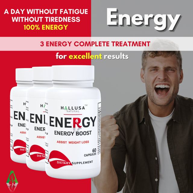 ENERGY - Boost Vitality, Stamina & Focus - Performance Enhancement - 60 Caps