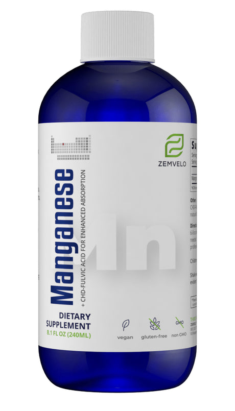 Liquid Ionic Manganese Supplement | Joint, Energy, Muscle Support | Women'S Health | Men'S Health | Adult Supplement for Healthy Aging