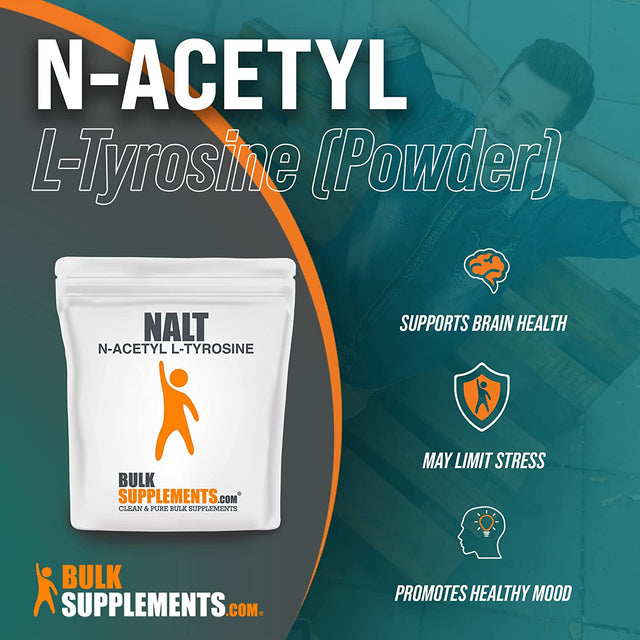 Bulksupplements Pure N-Acetyl L-Tyrosine (NALT) Powder (100 Grams)