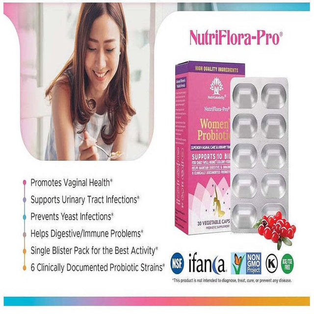 Probiotics for Women - Support Vaginal, UTI Health 30 Capsule