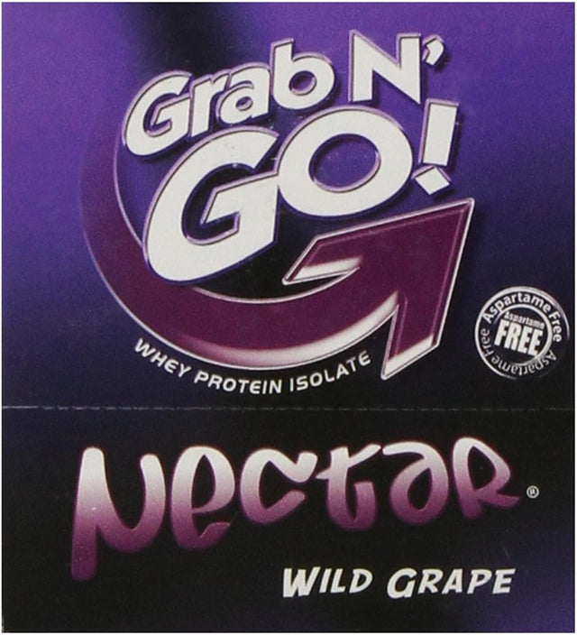 Syntrax Nectar Grab N Go Whey Protein, Wild Grape, 12 Count (27G) Packets