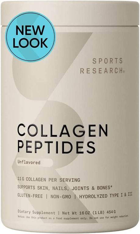 Collagen Peptides for Women & Men - Hydrolyzed Type 1 & 3 Collagen Powder Protein Supplement for Healthy Skin, Nails, Bones & Joints - Easy Mixing Vital Nutrients & Proteins