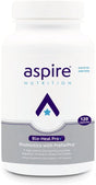 Aspire Nutrition Bio-Heal™ Pro+ Extra Strength Probiotics for Unisex - 2X Strength - Promote Gut Health, Immune & Brain Functions - Anti-Inflammatory & Detox - Gluten Free, 2 Month Supply - Capsule