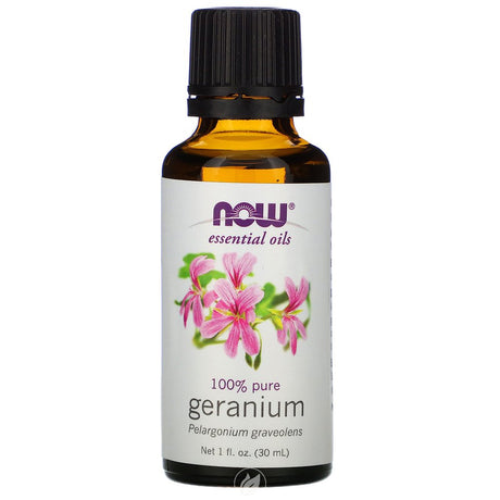 NOW Essential Oils Geranium Oil 1 Oz