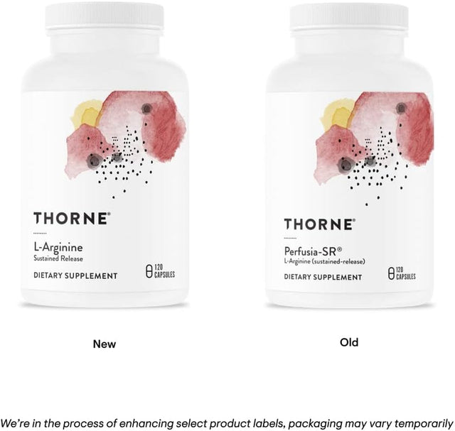 Thorne L-Arginine Sustained Release (Formerly Perfusia-Sr) - Support Heart Function, Nitric Oxide Production, and Optimal Blood Flow - 120 Capsules - 60 Servings